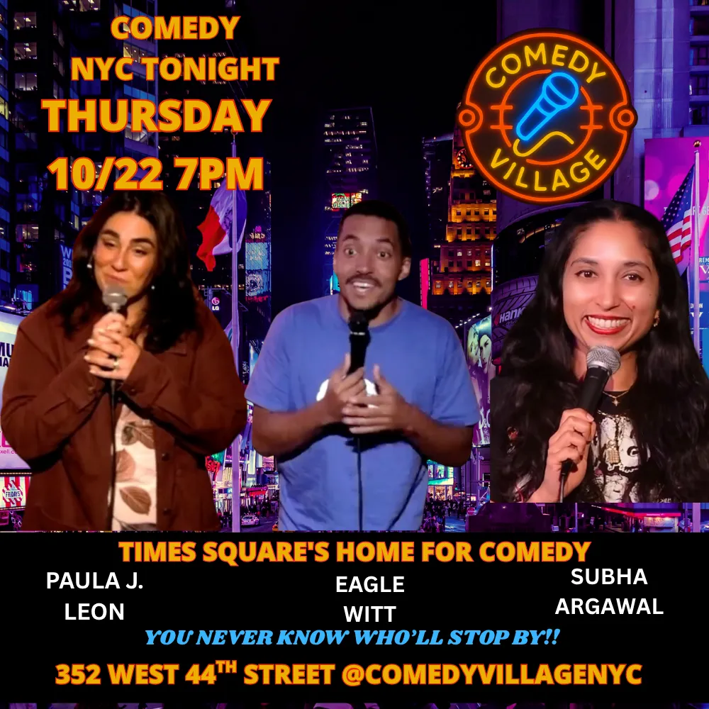 Live Comedy NYC | Thurs, October 22nd @7 PM