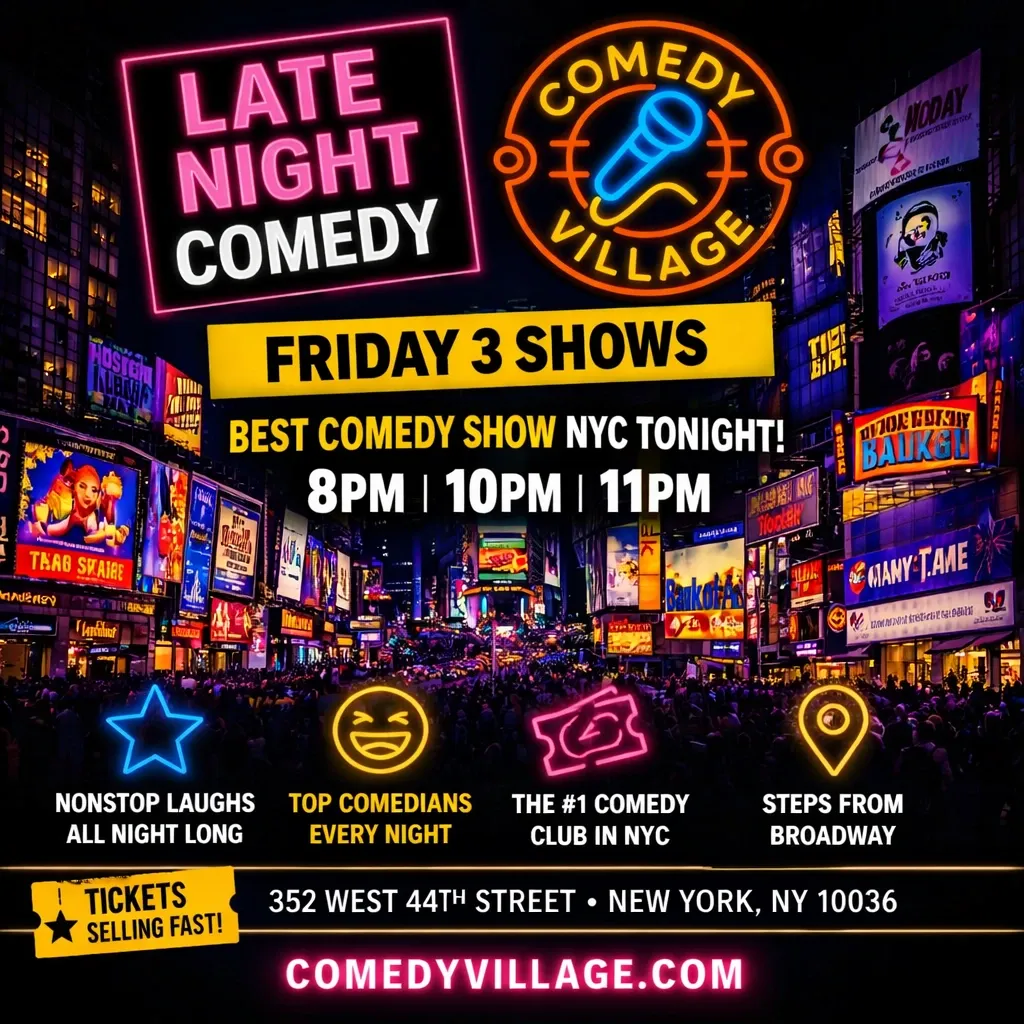 Times Square Comedy | Fri, October 23rd @9 PM